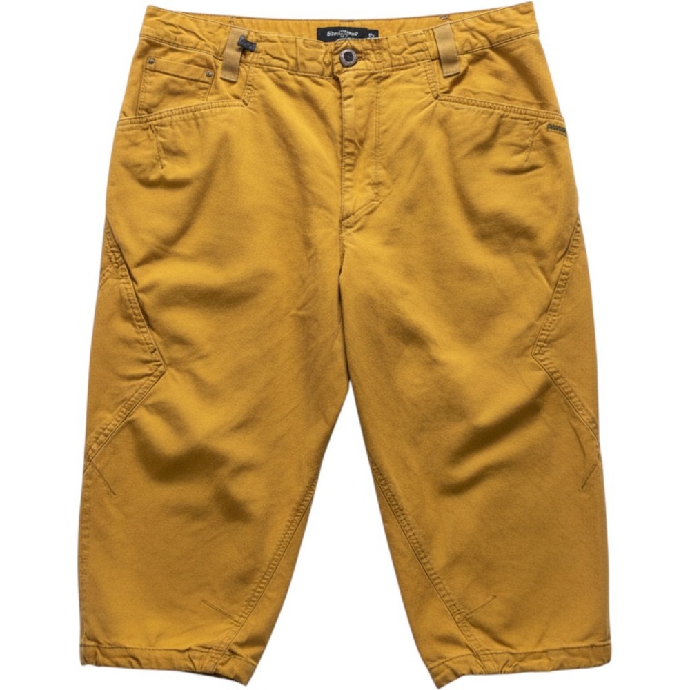 Patagonia Rock Climbing Knickers Mens 36 Yellow Cropped Organic Cotton Pants